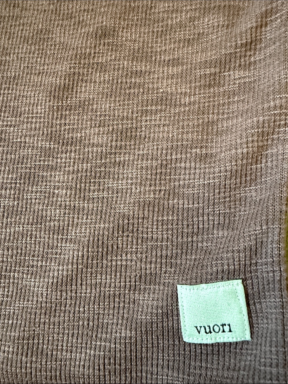 Vuori Ribbed Scoop Tank Top in Mauve - Picture 2 of 4